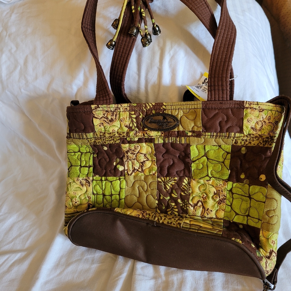 (2928) DONNA SHARP, Bag, Purse, Quilted,